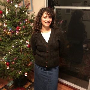 Vintage pure wool cardigan